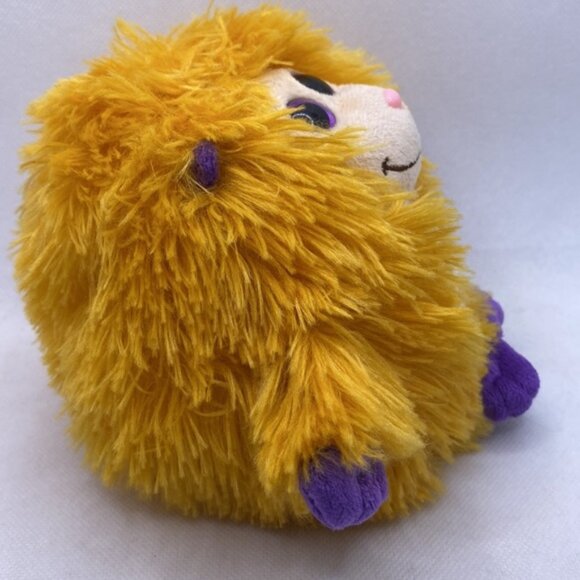 Ty Rufus Monstaz Yellow Orange Purple Shaggy Furry Plush Stuffed Animal 5” - Picture 6 of 9